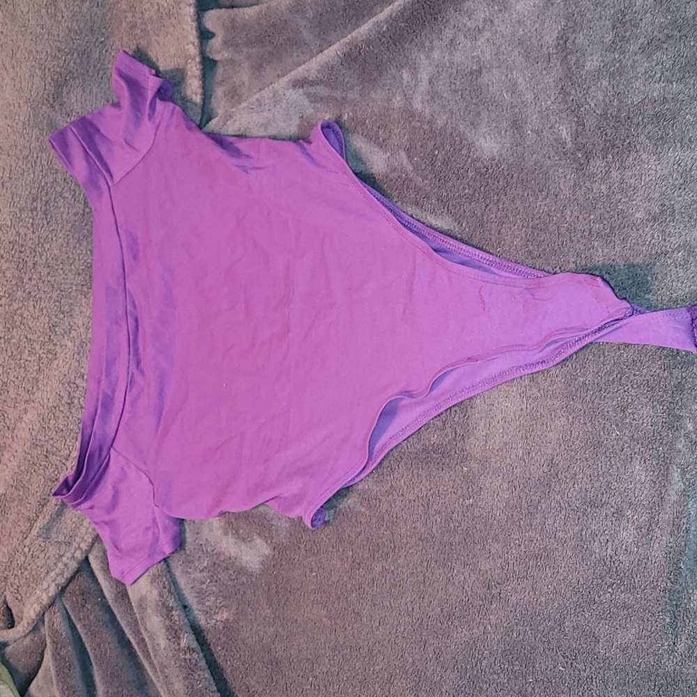Bodysuit from Shein, size L but runs small, purple